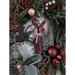 Duży wieniec świąteczny zimowy Premium Świąteczna Opowieść